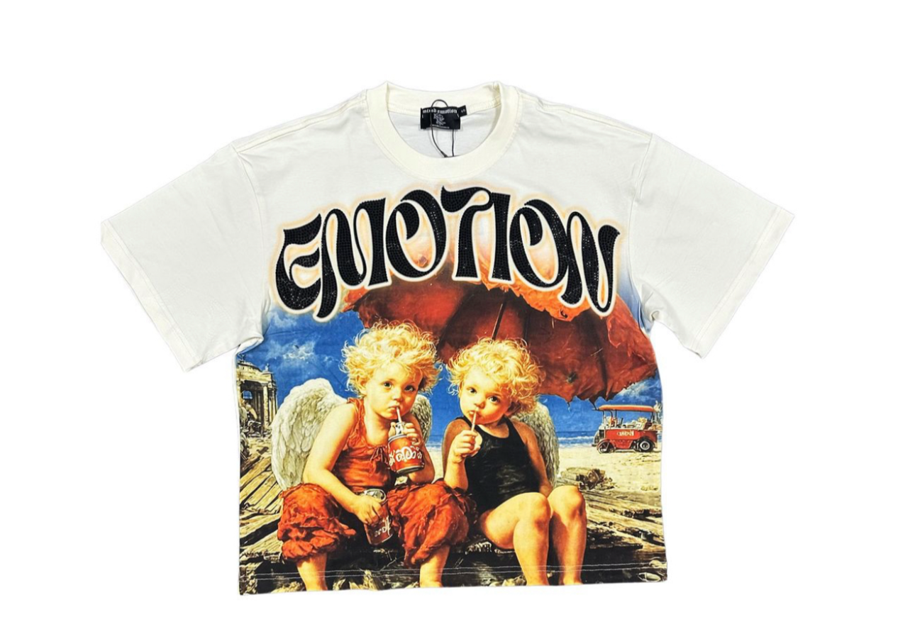 Mixed emotion #16 beach angle tee