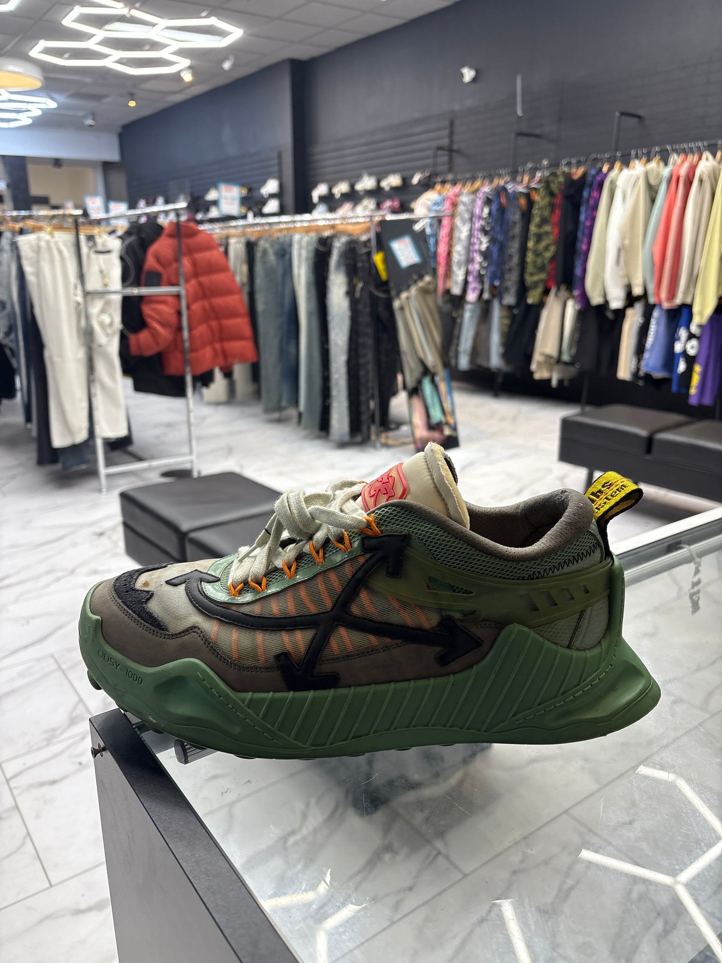 Off white odsy-1000 green USED with no box