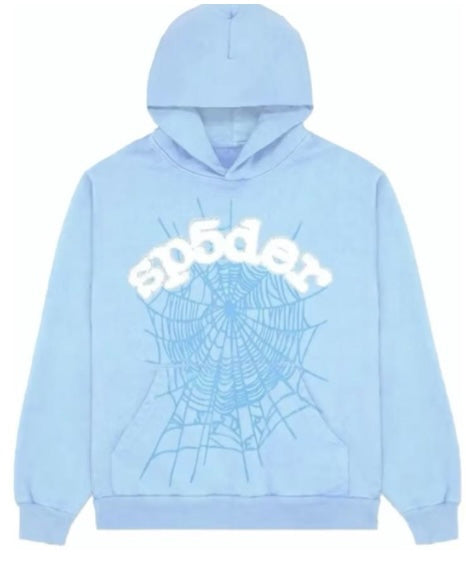 Sp5der #3 Sky Blue Hoodie