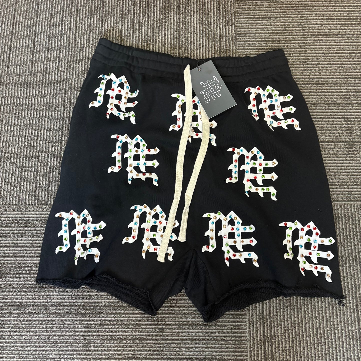 Mixed emotion #9 rhinestone shorts