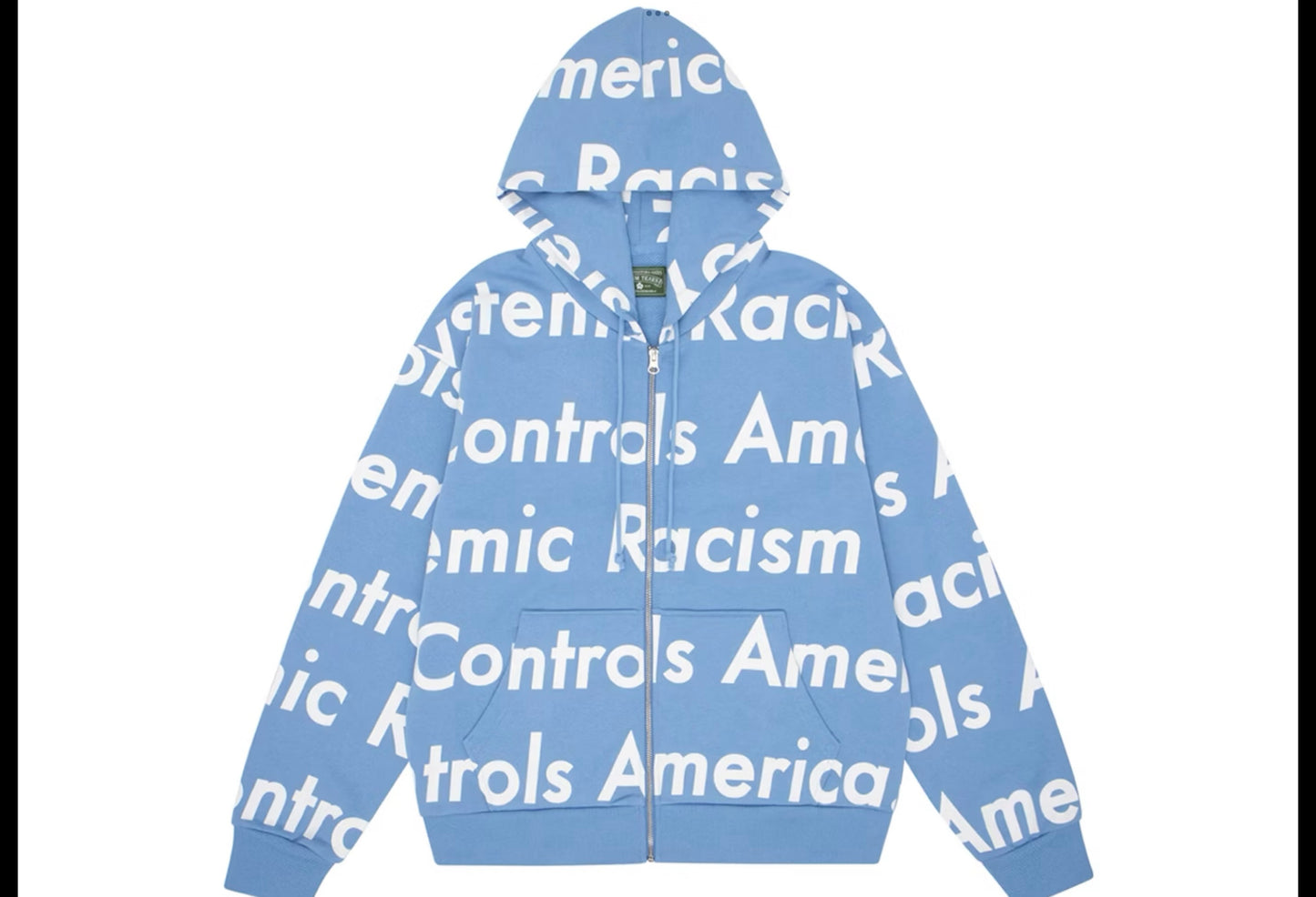 Denim tears x Arthur Java systemic racim controls American zip up