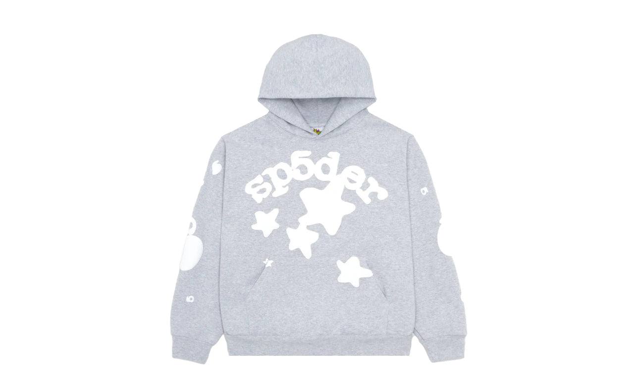 Sp5der #14 Beluga Grey Hoodie
