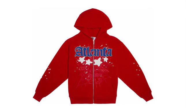 Sp5der #17 Atlanta Zip Up Red