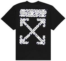 OFF-WHITE Black Airport Tape Tee