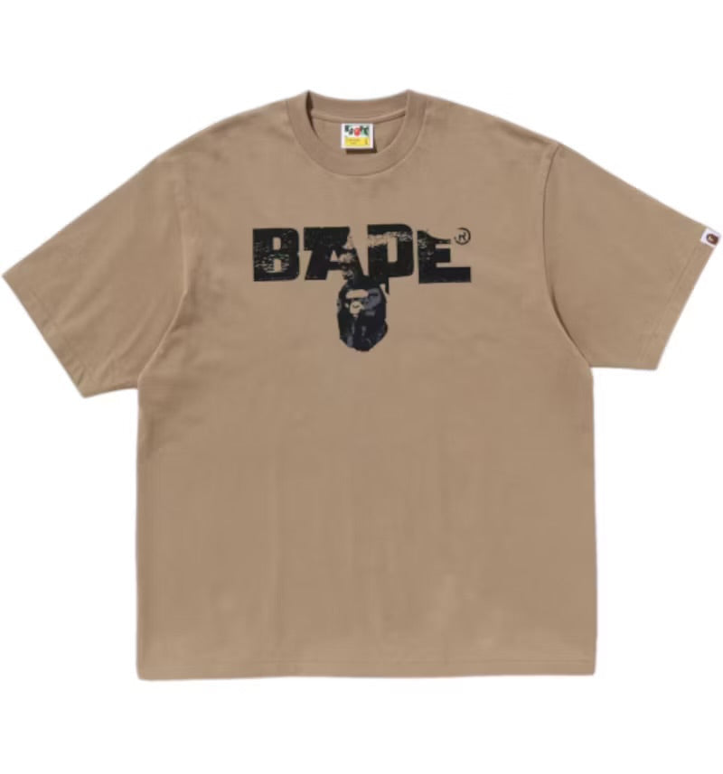 Bape #3 Beige Army Relaxed Fit Tee