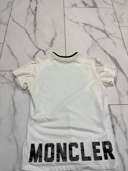 Moncler White Tee PRE-OWNED