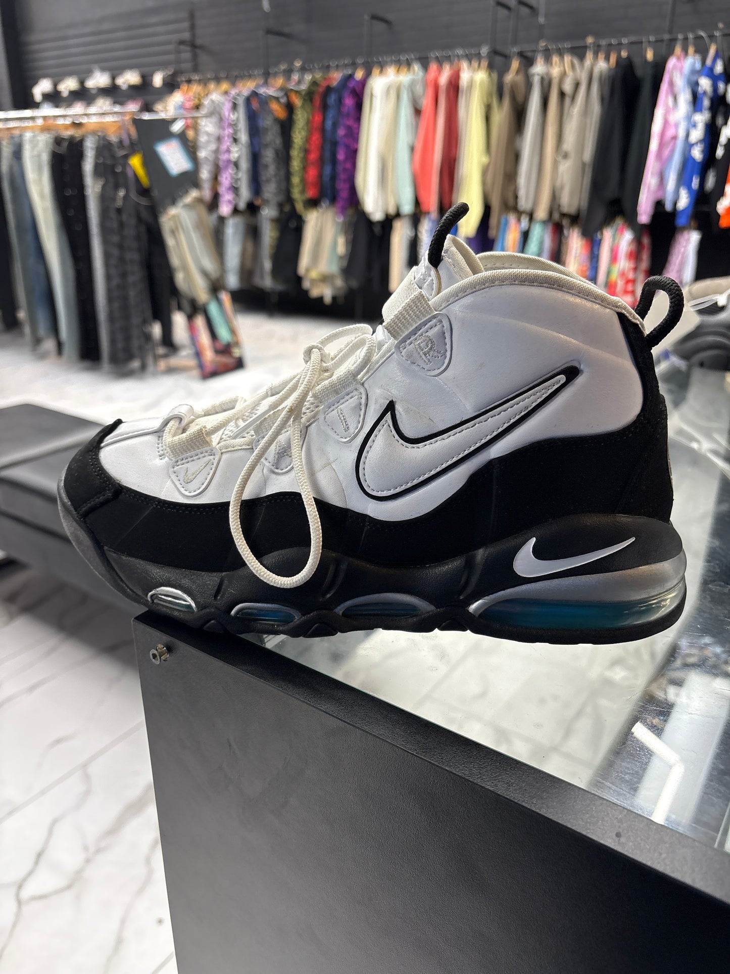 Uptempo 95 White Black Teal USED NO BOX
