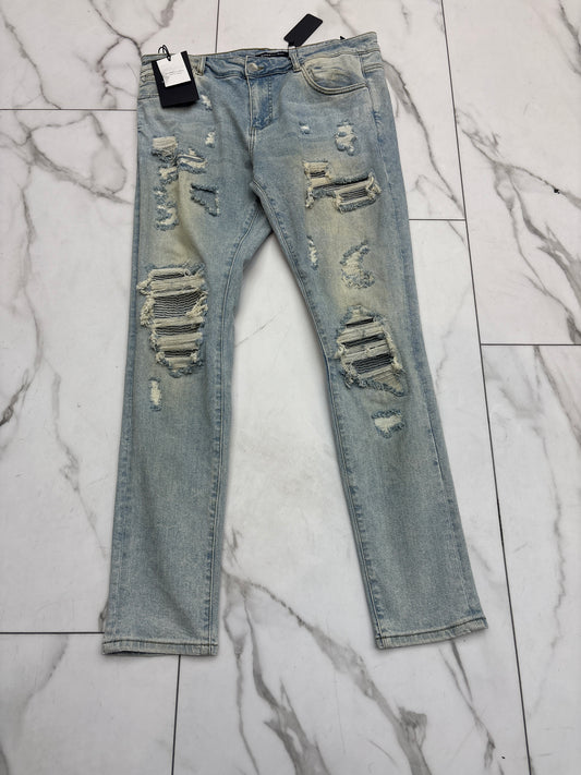 Embellish Ripped Jeans