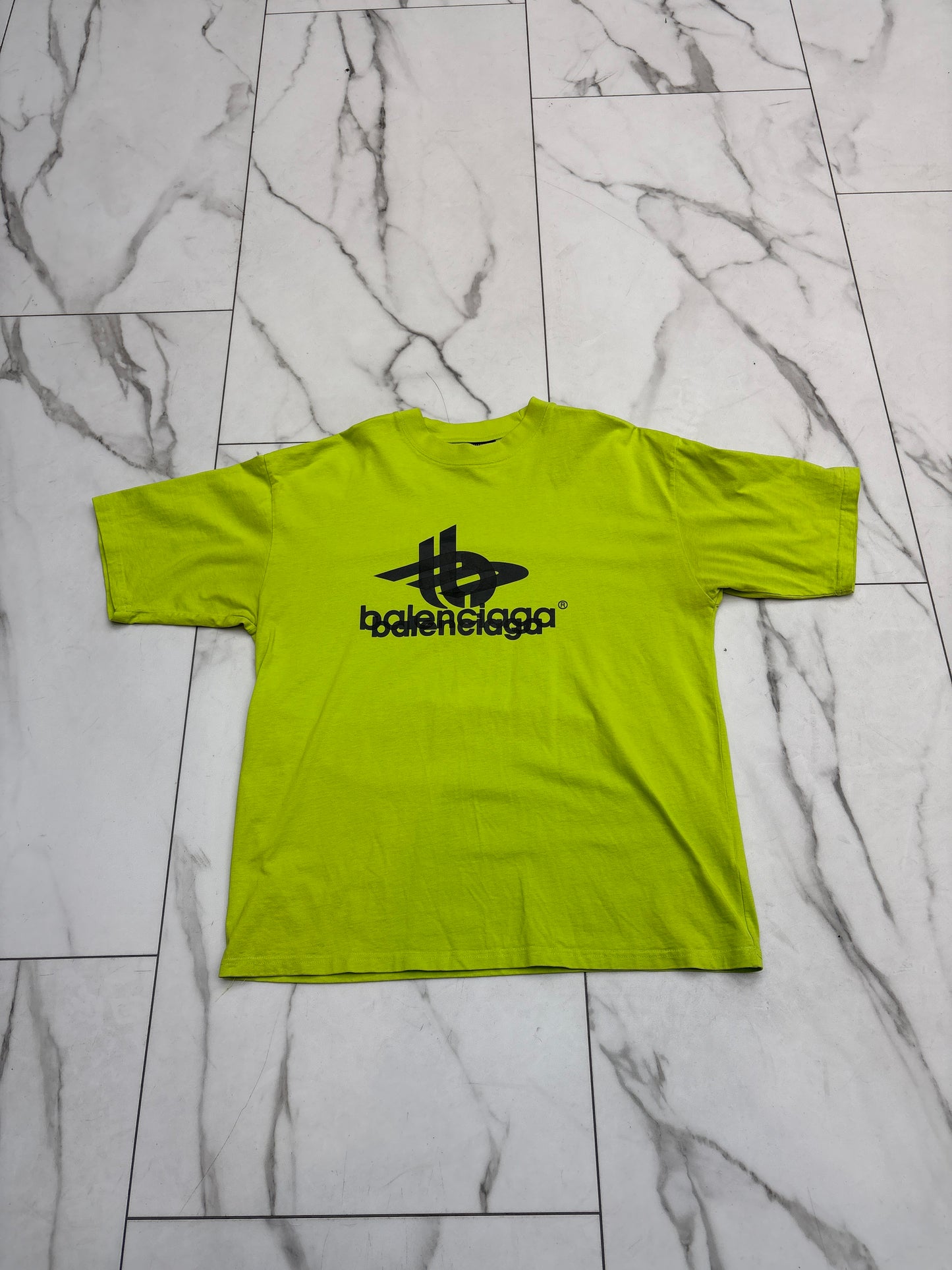 Balenciaga Lime Green Tee PRE-OWNED