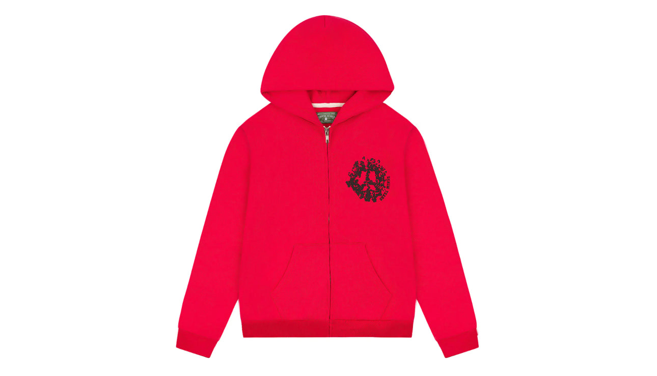 Denim Tears #11 Red Denim University Zip Hoodie