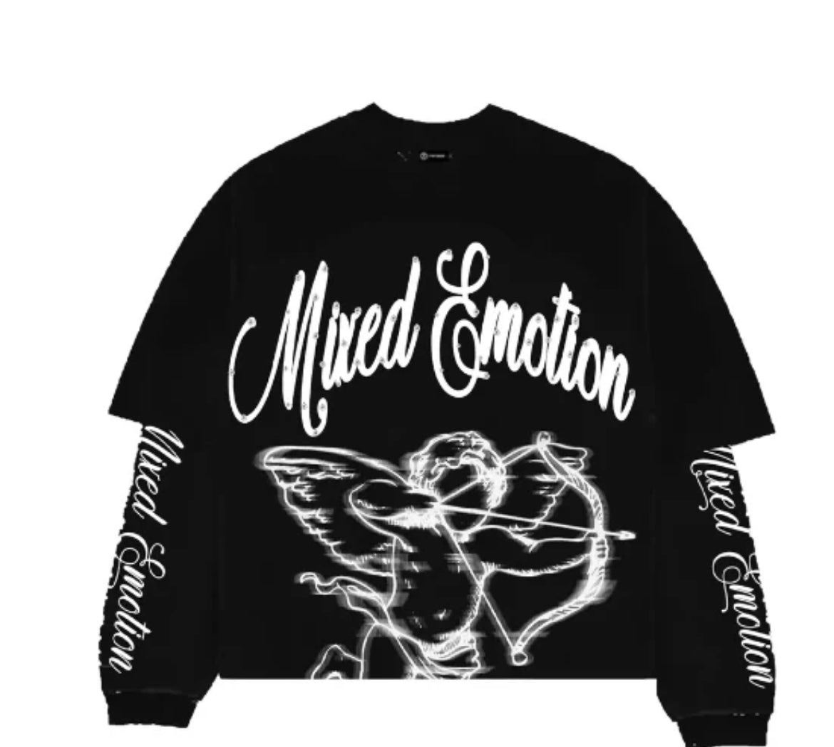 Mixed emotions #24 black Cupid long sleeve