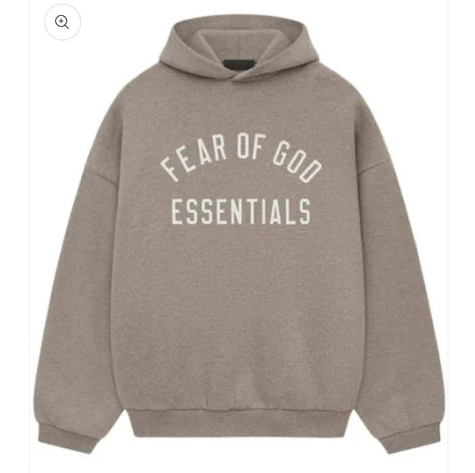 Essentials #16# Heather Gray Fleece Hoodie