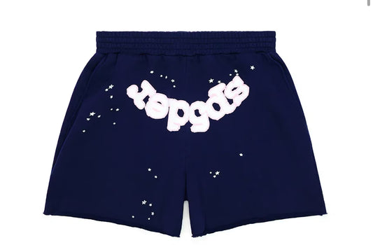 Sp5der og logo navy shorts