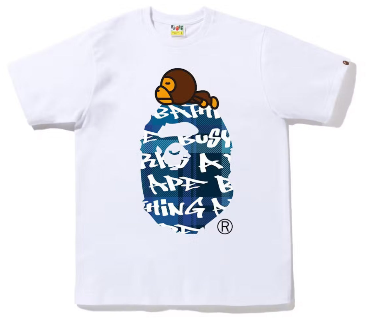 Bape Blue Graffitit Baby Milo Tee