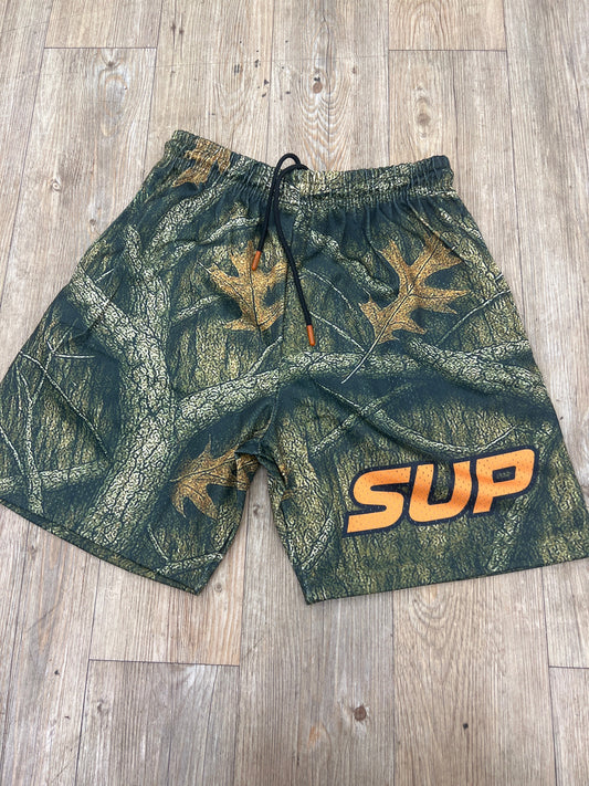 Sup green forest camo shorts