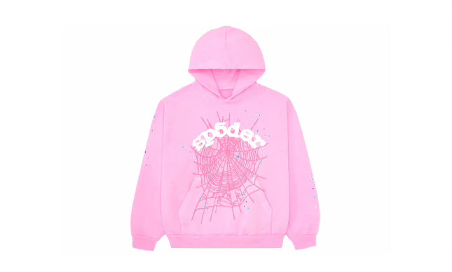 Sp5der #9 Web OG Pink Hoodie