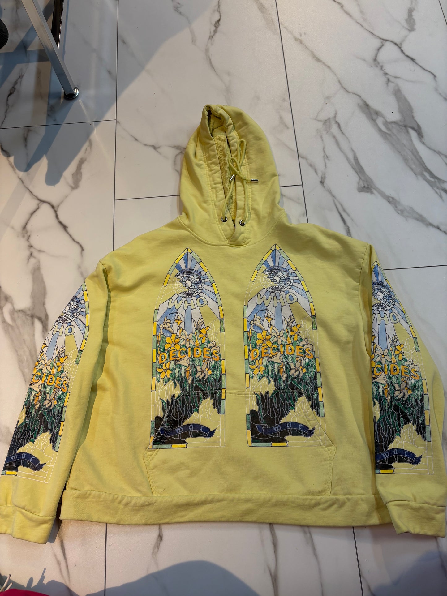 Who decides war lime green hoodie