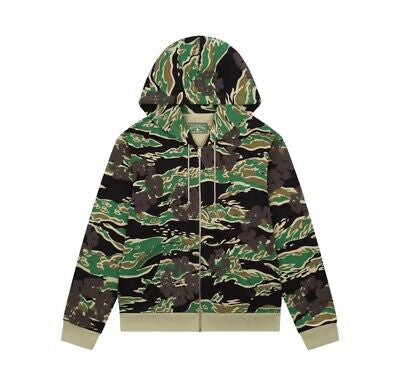Denim tears cotton wreath zip up green camo