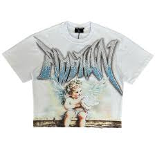 Mixed Emotion #9 white angel bird tee