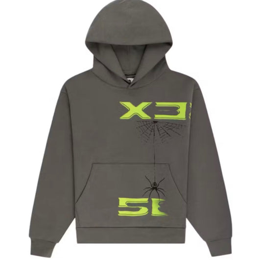 Sp5der 5Ex Slate Grey Hoodie