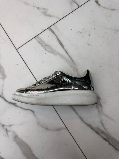 Alexander McQueen metallic leather USED with no box