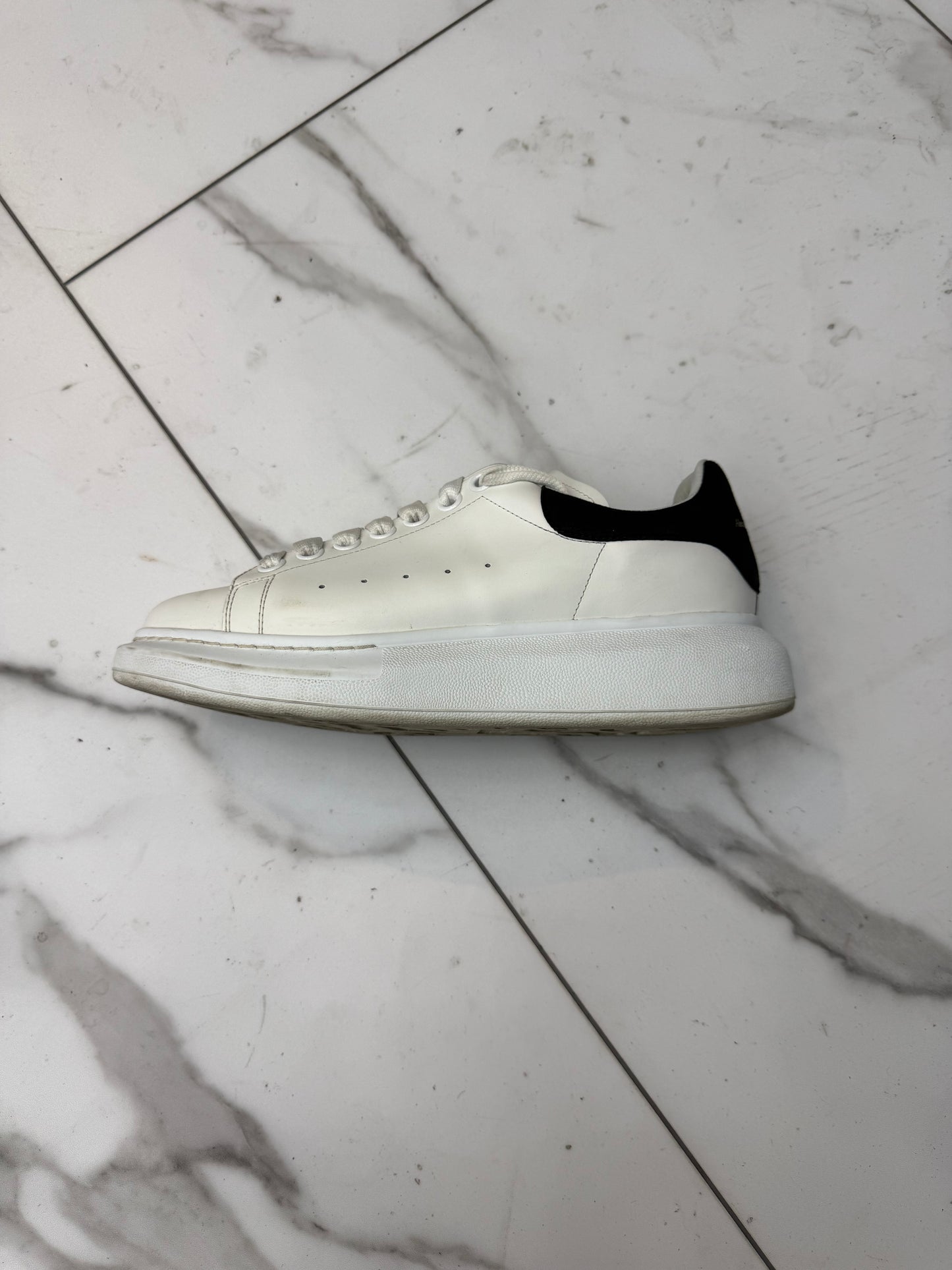 Alexander McQueen low tops white and black USED with no box