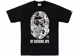 Bape Black Comic Tee