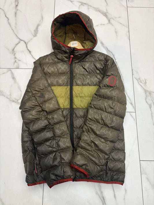 Green Coach Zip Up Puffer PRE-OWNED