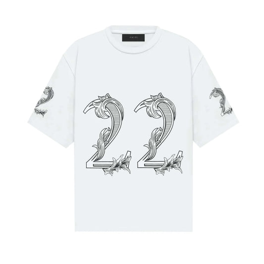 Amiri white Oversized 22 tee