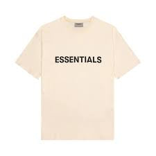 Essentials cream boxy tee
