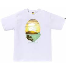Bape #6 White Island Tee