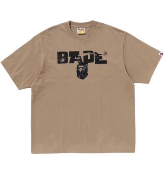 Bape #3 Beige Army Relaxed Fit Tee