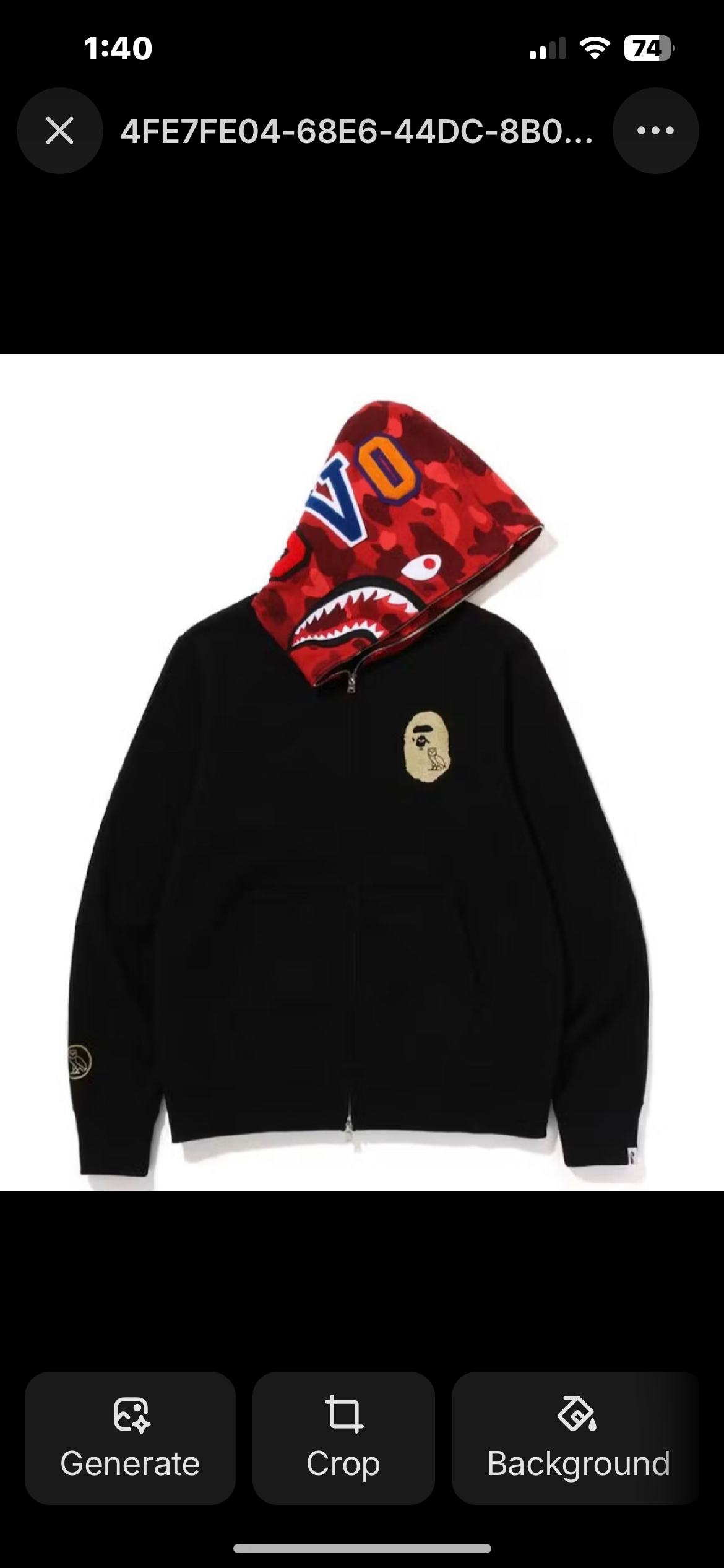 Bape “ovo” full zip up