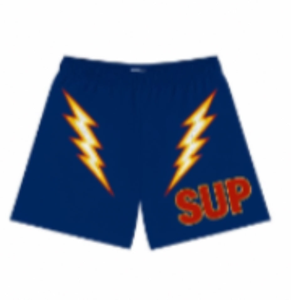 Sup bolt yellow & blue shorts