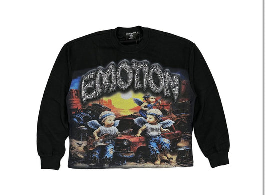 Mixed emotion #4 sunrise thermal black long sleeve