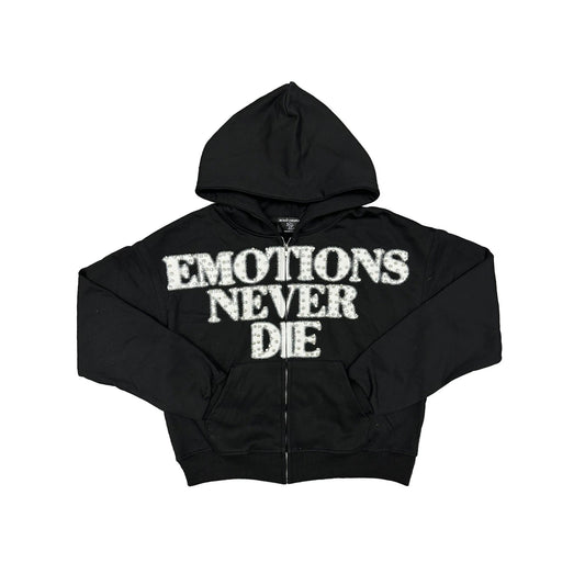 Mixed Emotion #9 Black Never Die Zip Up