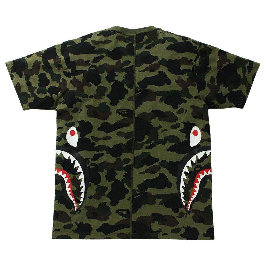 Bape #30 Green Camo Double Side Shark tee
