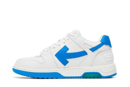 Off white Lowe tops “OOO” blue & white USED with box